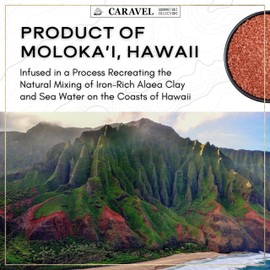 Pacific Sea Salts 2-pack - Hawaiian Alaea Red & Black Lava - Infused With Baked Red Alaea Clay & Activated Charcoal - Flavorful, Mineral-Rich - Kosher, No MSG, Non-GMO - Stackable Jars (8 total oz.)