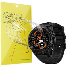 Lamshaw Compatible for CARBINOX Blaze Smart Watch Screen Protector, [6 Pack] Full Coverage TPU Clear Film Compatible for CARBINOX Blaze Round 1.43 Inches Smart Watch (6 Pack)