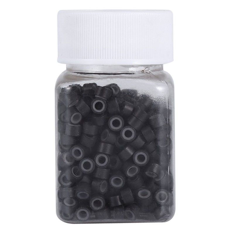 Anillo de extensión de cabello de silicona500PCS/Bottle 5MM Silicona forrada