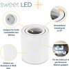 Sweet Led Set of 2 GU10 Round Square Surface-Mounted Spotlights