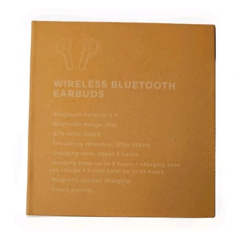 T&B Tate & Bauer Bluetooth 5.0 Wireless Earbuds with Charging