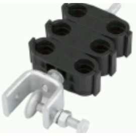 Wireless Solutions 10-pack Mini Coax WSMCSB-12 Blocks For 1/2 in Corrugated Cable Supports 2 Runs