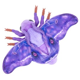 Frankiezhou Home Moth Stuffed Animals Toy, Lifelike Purple Moths Plush 16in, Realistic Soft Big Wing Plushies Figure Gift Collection for Kids