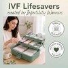 Haze Green IVF Medication Organizer Caddy 3-Layer Dividing Storage