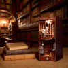 Dolphin Island Miniature Library DIY Book Nook Kit for Adults,