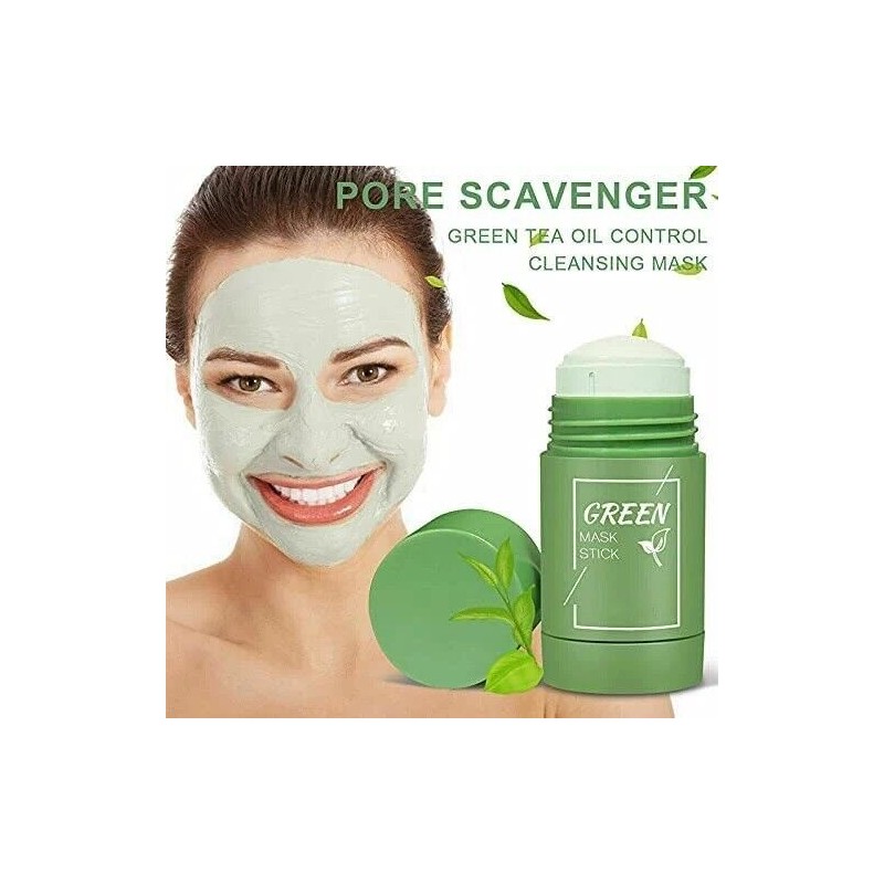 Clean 3PCS Green Tea Mask Sticks Facial Cleansing Oil Acne