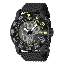 Invicta Racing Men 48mm Stainless Steel Black Black dial VD55 Quartz
