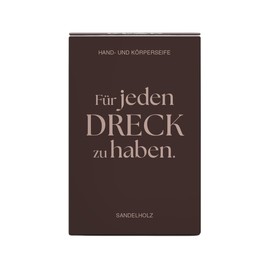 Klar Seifen – Duschseife Sandelholzseife (Maße 8,5 x 5,8 x 3,2 cm, Gewicht 135 g, warm, holzig) 11946