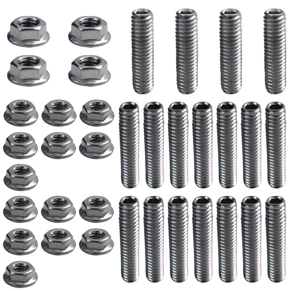 Stainless Steel Oil Pan Stud Bolts Kit Compatible for Chevy