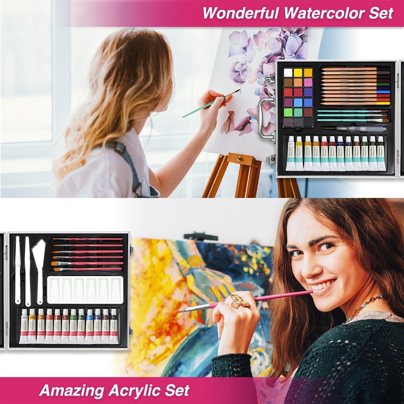 COLOUR BLOCK 151pc Professional Art Supply Set with Mixed Media