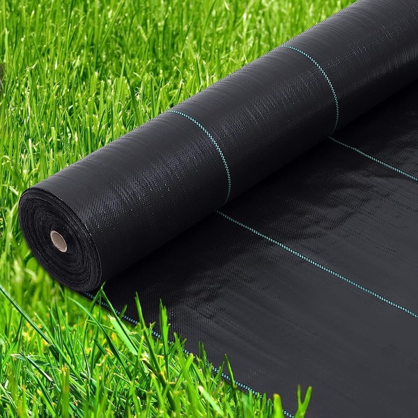 Garvee 01 Weed Barrier Landscape Fabric, Black