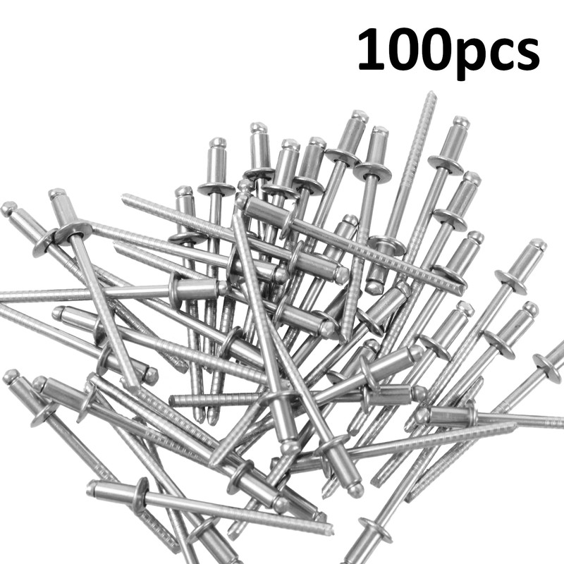 bociloy 50PCS 3/16" x 5/8" Stainless Steel Blind Rivets, Stainless