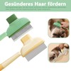 Olgary 2 Stück Selbstreinigender Flohkamm für Katzen & Hunde –
