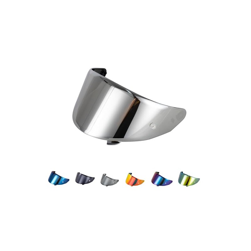 Generisch Visor for Suomy Stellar Speedstar Track-1 TX-Pro (Silver)