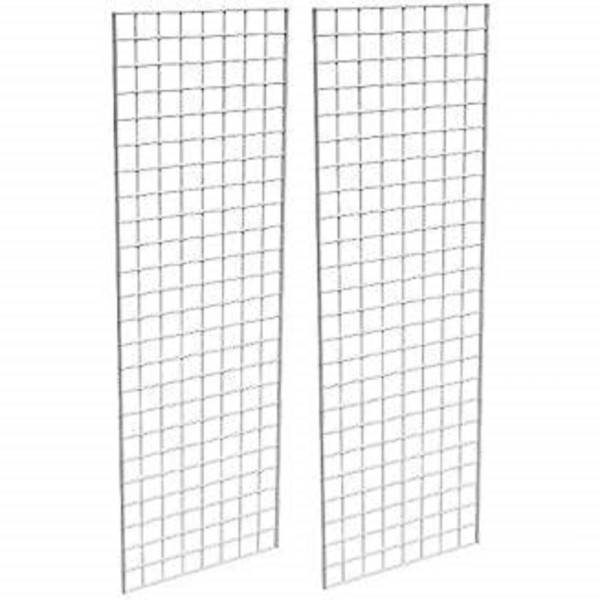 Only Hangers Commercial Grid Panels, 2' x 6' White (Pack