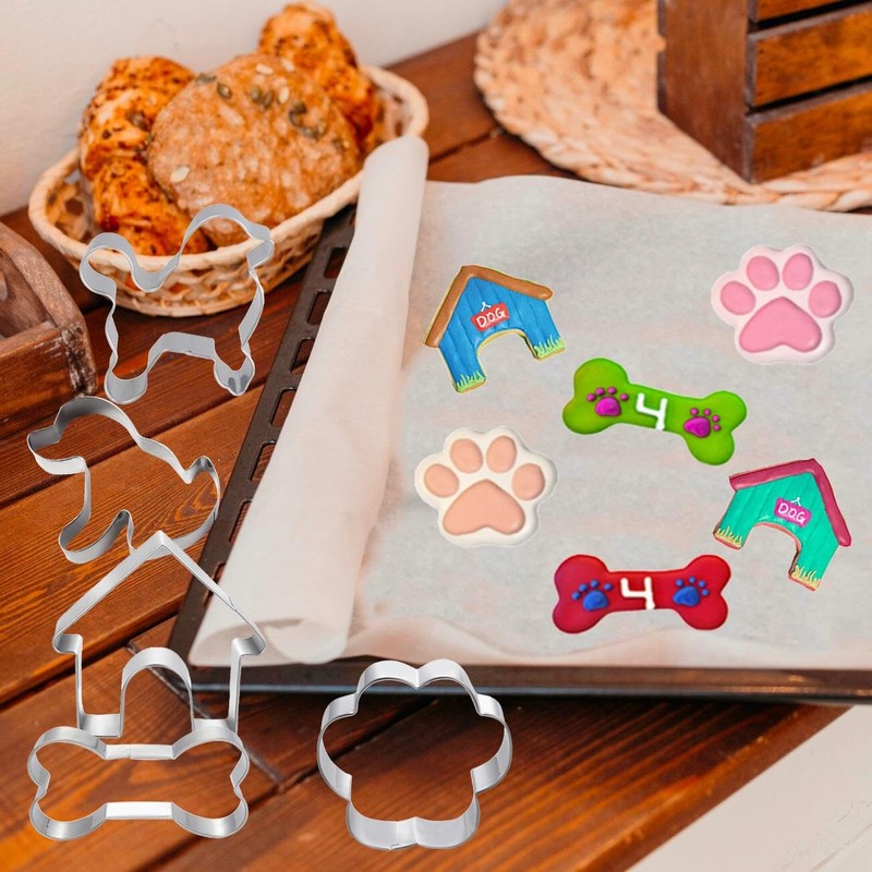 6 Pieces Cookie Molds, Stainless Steel Cutter Molds, DIY Baking