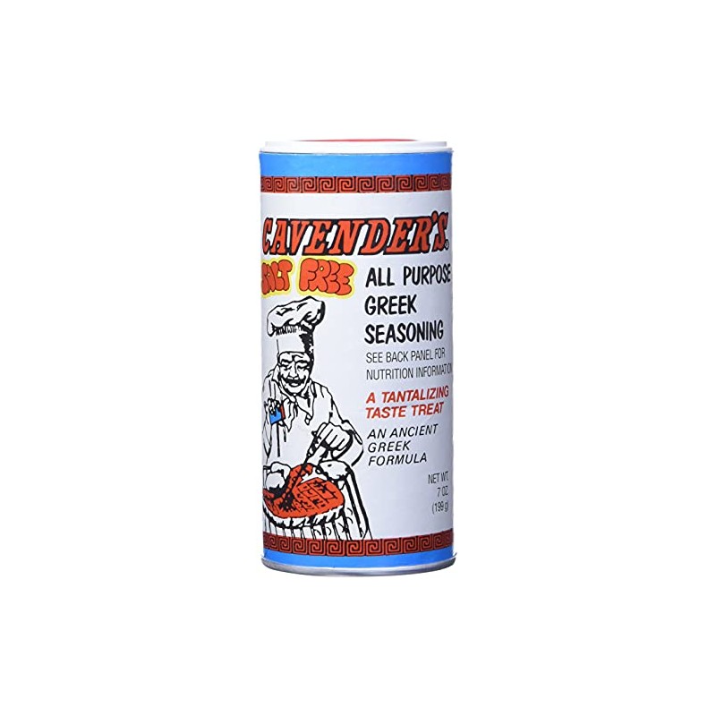 Cavenders, Seasoning Greek Salt Free, 7 Ounce