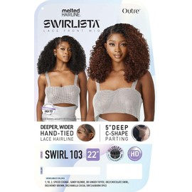 Outre Lace Front Wig - Melted Hairline - Swirlista - Swirl 103 (DR2/HONEY BROWN)