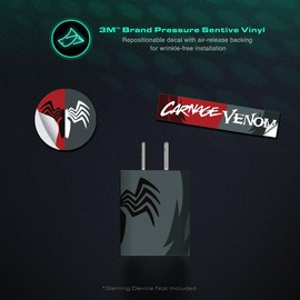 Easy-to-Apply Skin Sticker Kit compatible with Oculus Quest 2 VR headset - Villain Carnivore virtual reality accessory - VR protector skin covers