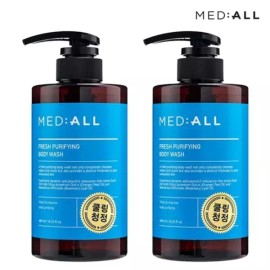 Purifying 쿨링청정 약산성 체취제거 퓨리파잉 바디워시 480ml 2개 Cooling Purifying Deodorizing Mild Acidic Body Wash 480ml 2pcs [Basic Product]