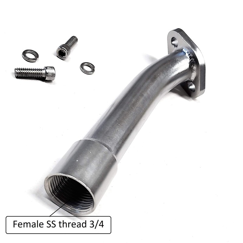 Tecumseh 5.0-6.5 OHV Engine Exhaust 3/4 thread Pipe for Go