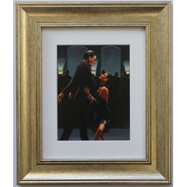 The Dancers Collection by Jack Vettriano Framed Set of 5 Art Prints Picture (33cm x 28cm) Gold Frame