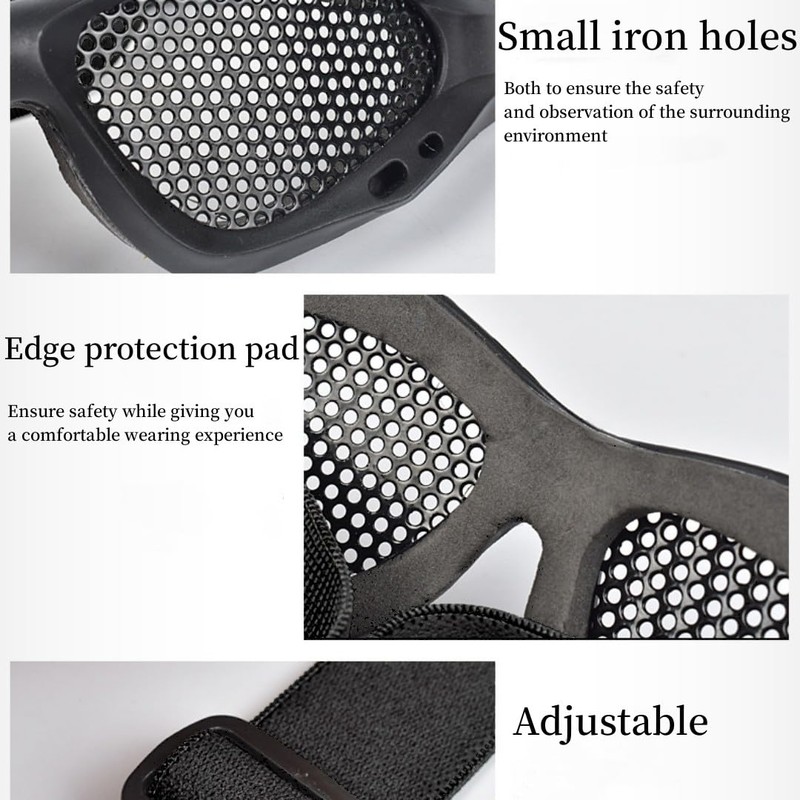 Wokyo Airsoft Mesh Goggles Tactical Safety Goggles Glasses (brown)