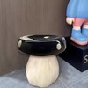 Topjia Topjia Mushroom Stool Side Table,Cute Mushroom Ottoman for Boys