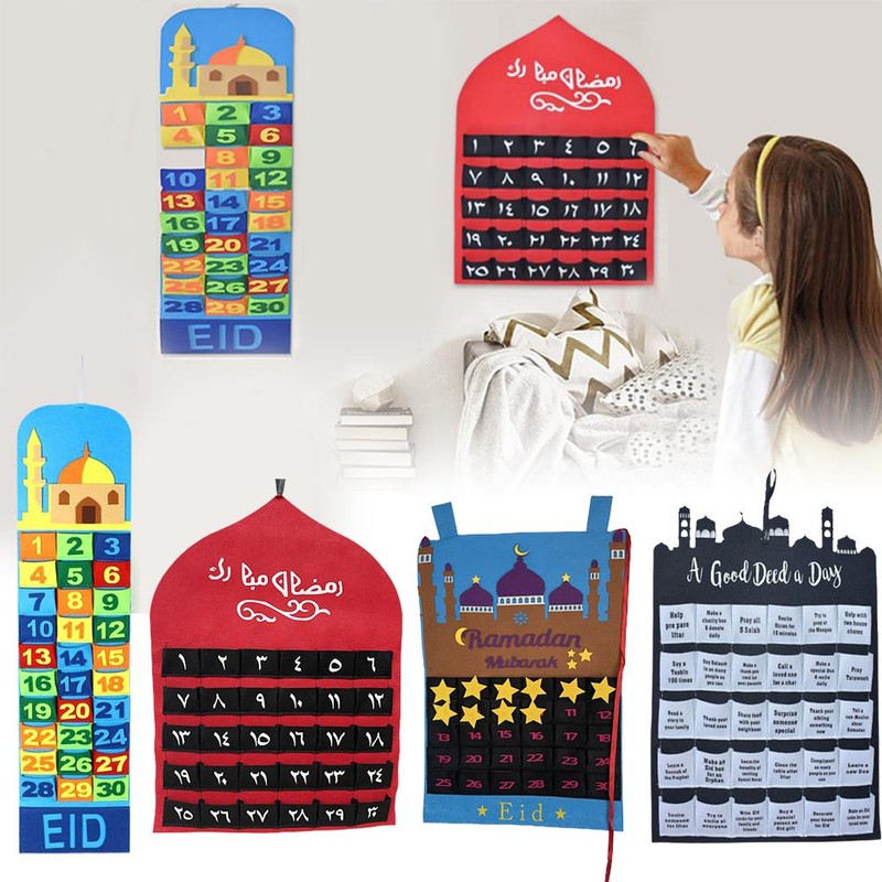 Ramadan Calendar Eid Mubarak Hanging Countdown Calendar Advent Calendar 2021