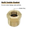 Hooshing 1/2 G Male to 3/8 Compression Female Thread Reducer