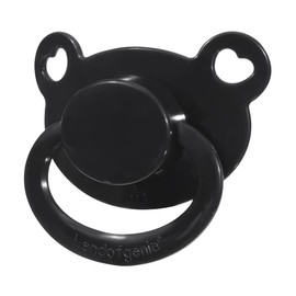 Landofgenie Adult Size Large Shield Pacifiers Bear Shaped Cutie Pacifier Black
