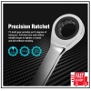 DURATECH 10Mm Extra Long Ratcheting Wrench, Metric, CR-V Steel