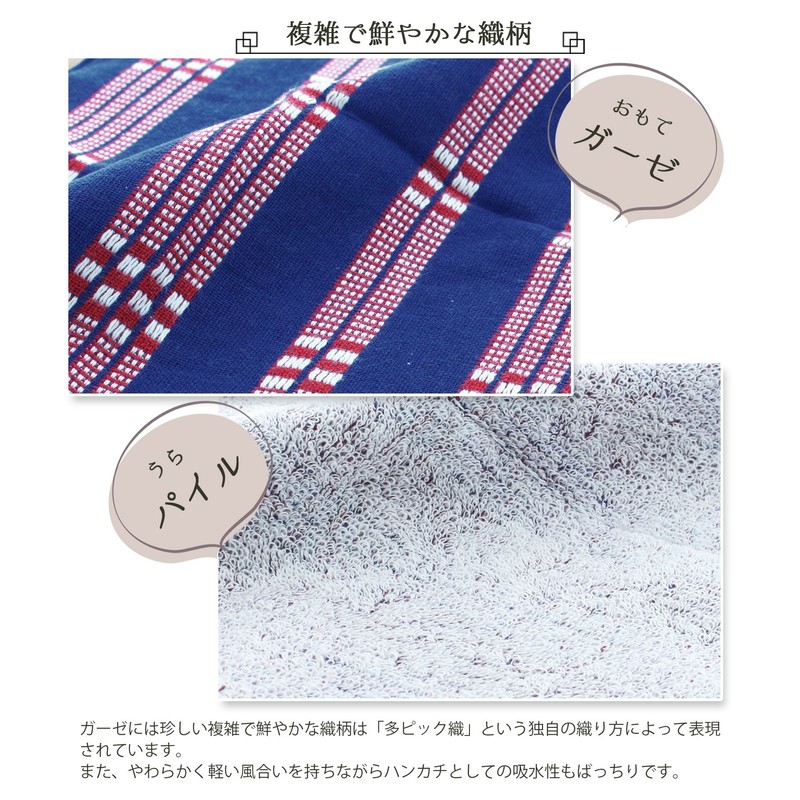 Yokota Towel, Navy, 9.8 x 9.8 inches (25 x 25