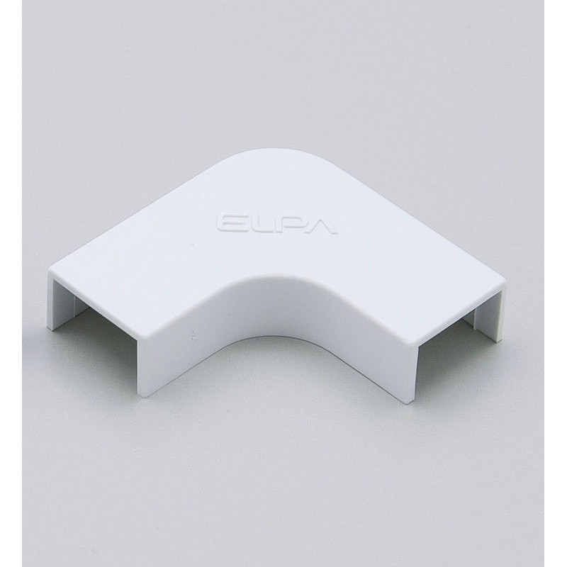 エルパ (ELPA) マガリ 配線 モール 配線カバー ミニ ホワイト 2個入 MM-0H(W)