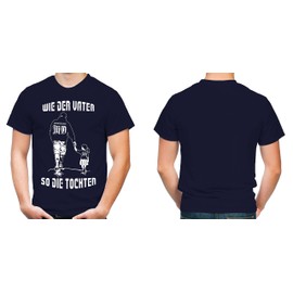 - Like the father so the daughter men and men t-shirt | sports football gift | Magdeburg (Wie der Vater So die Tochter Magdeburg) - navy, size: xxl