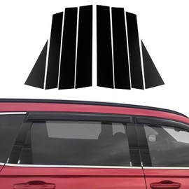 x xotic tech Pillar Post Side Door Window Cover Trim Pre-Cut Molding, Compatible with Honda CRV 2023 2024 2025 (Glossy Black)