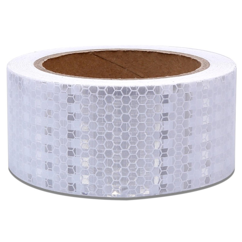 AISEY 2" X 30ft Reflective Tape White Outdoor High Vis
