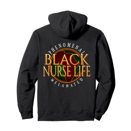 Proud Black Nurse Gifts Melanin Healthcare Worker Pullover Hoodie