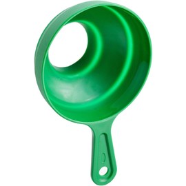 Embudo de Cocina Plegable de Silicona, Embudo Multiusos de Boca Ancha en Color Verde para Vaciado Fácil y Almacenamiento