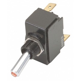 Carling Technologies Toggle Switch, Number of Connections: 3, Switch Function: On/Off, 20A @ 12V AC Contact Rating