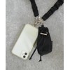 Altrose Smartphone Strap, Smartphone Shoulder Strap, Pouch Included, Simple, Black