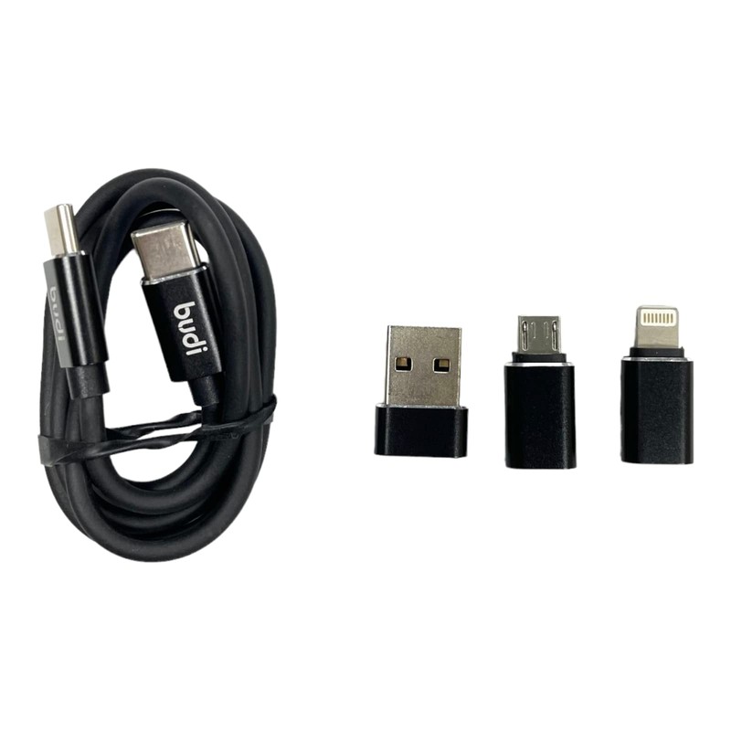 fonefunshop Universal Phone Charging Cable Set, Budi Fast Charging And