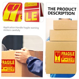 Operitacx 1 Roll Fragile Warning Stickers Fragile Glass Shipping Accessories Fragile Sticker Portafilter Care Fragile Stickers Copper Plate Stickers