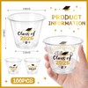 100 Pcs Graduation Cups 9oz Black Gold Class of 2026