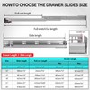 BAIDICE Soft Close Bottom Mount Drawer Slides 9 Inch Rails