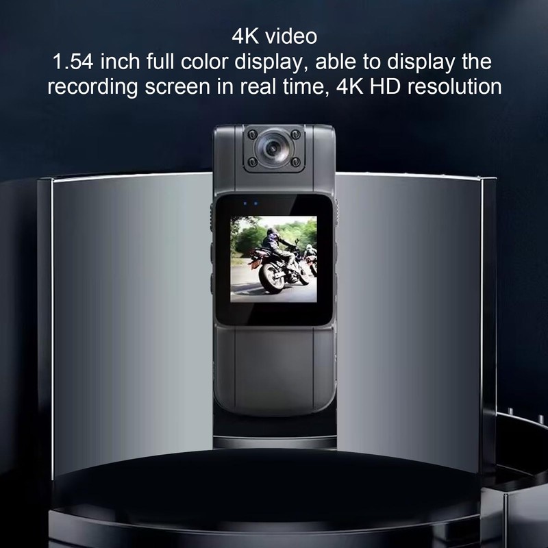 Vbestlife Body Camera HD 4K, Wearable Video Camera with Audio,