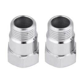 1 Pair Oxygen Sensor Adapter, 32mm M18*1.5 O2 Oxygen Sensor Extender Extension Spacer Bungs Adapter Silver