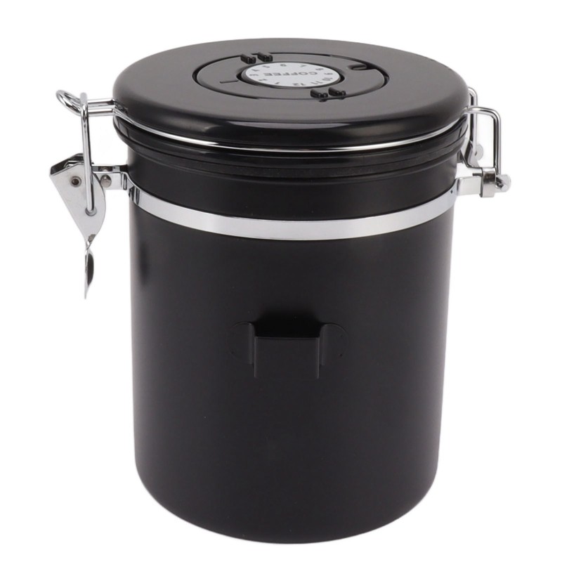 Coffee Bean Storage Container 304 Stainless Steel Exhaust Valve Coffee