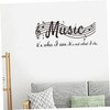 COHEALI Musical Note Wall Sticker Removable Decal for Bedroom Living
