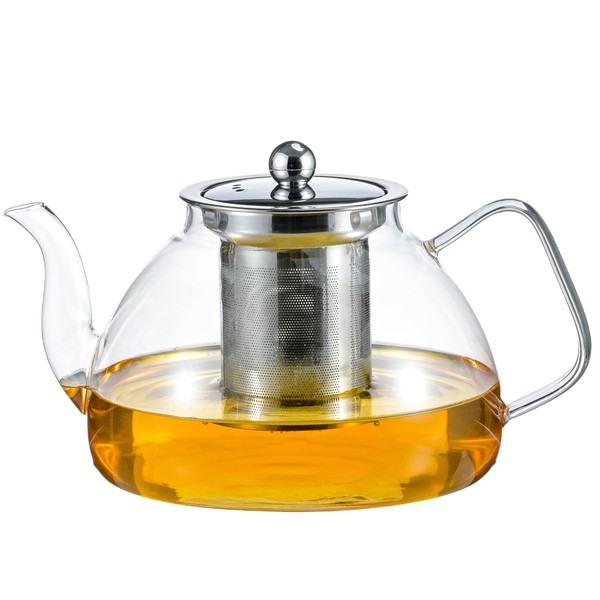 Wlasss Wlasss 1200 ml/40 oz Glass Teapot with Infuser, Glass